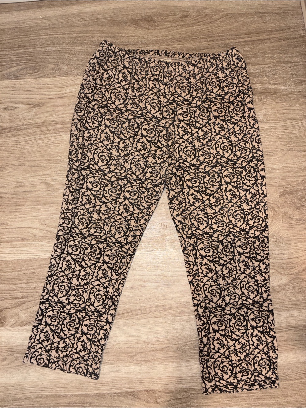 Blair Petite Large Damask Pull On Pants